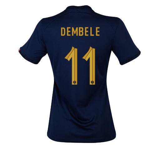 Dres Francuska Ousmane Dembele #11 Domaci za Žensko SP 2022 Kratak Rukav